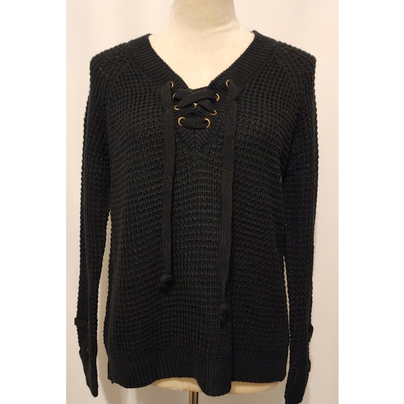 It's our time tie up sweater - Picture 3 of 10